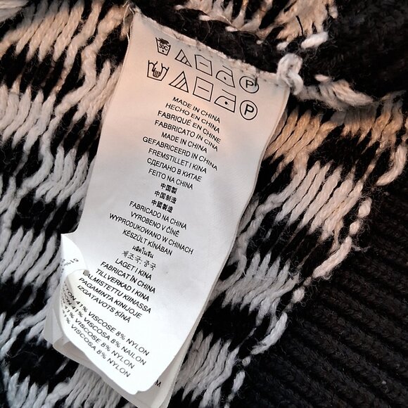 Michael Kors Black and White Oval polka dot Pattern Sweater - Picture 10 of 10